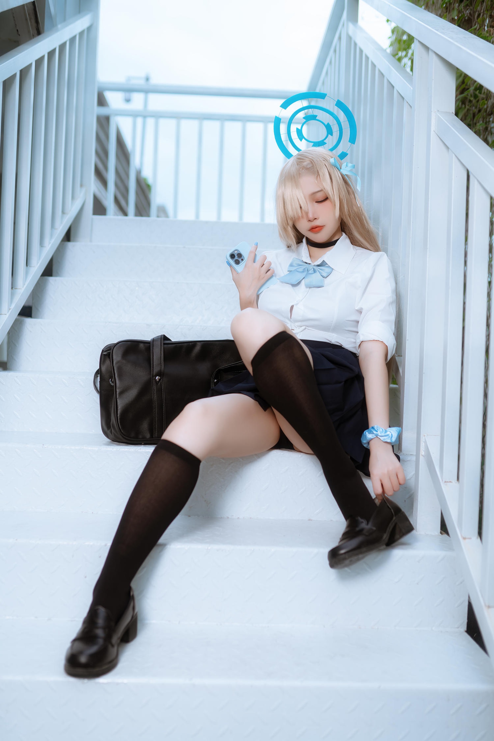 二佐Nisa - NO.207 蔚蓝档案 一之濑明日奈 JK制服[23P]-XikXak